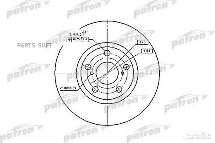 Patron PBD4046 Диск тормозной