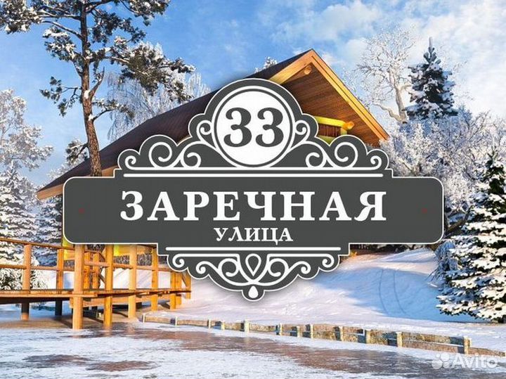 Адресные таблички из металла