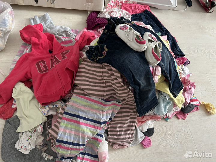 Одежда на девочку от 0 до 2 лет пакетом