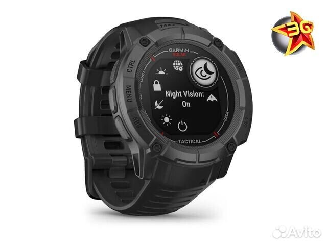 Часы Garmin Instinct 2X Solar Tactical Black