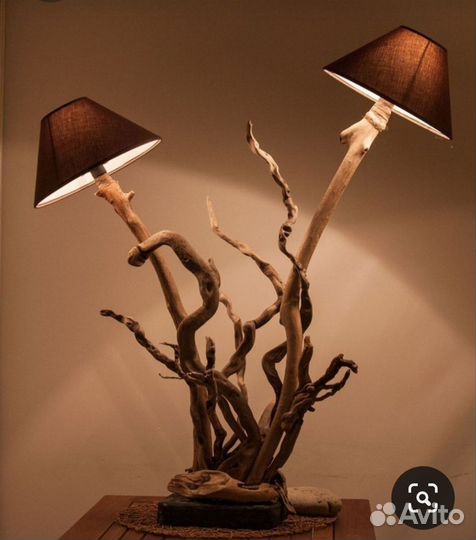 Торшер напольный со столиком, абажур