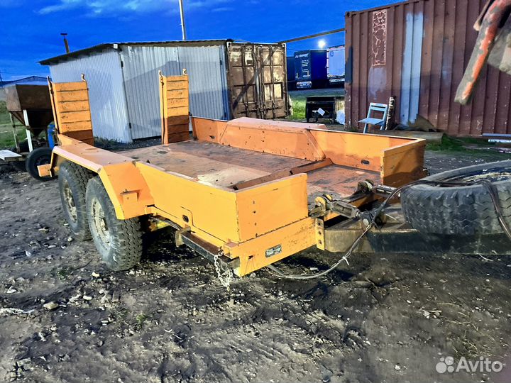 Прицеп трал (тяжеловоз) Тэмбо ПТСТ 2х3,5, 2007