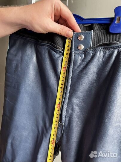 Мужские кожаные мотоштаны