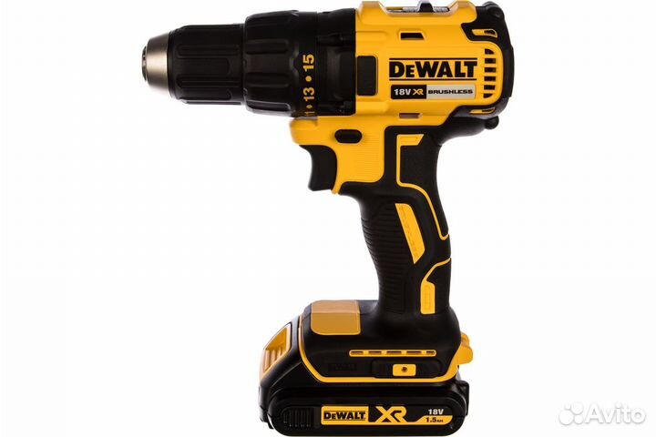 Бесщеточная дрель-шуруповерт dewalt 18.0 В XR DCD7