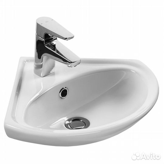 Умывальник Сантек Ирис-36 угловой белый