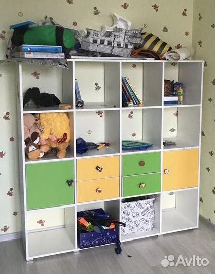 Стеллаж + комод в детскую
