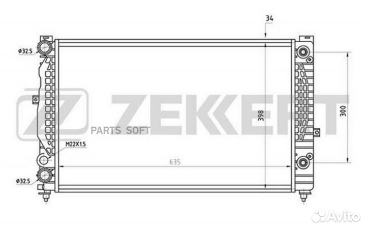 Радиатор охлаждения Ауди A6 II 97