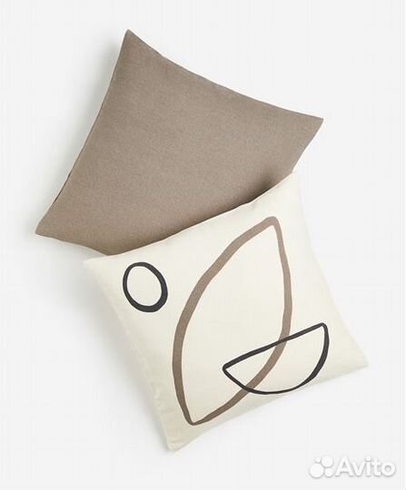 Hm home комплект декоративных наволочек беж