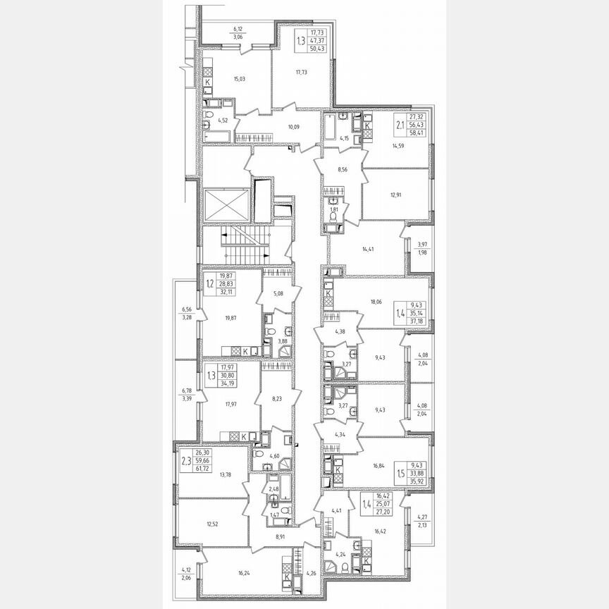 Квартира-студия, 34,2 м², 7/8 эт.