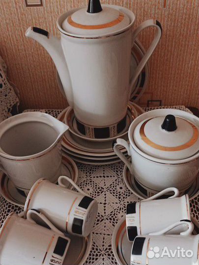Сервиз кофейный Фарфор Городница 60-70х СССР