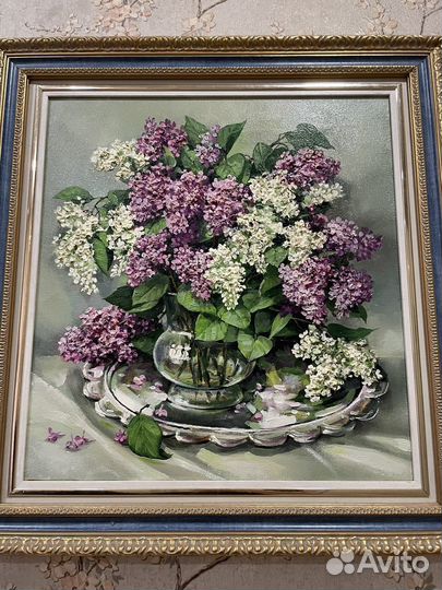 Картина маслом натюрморт в раме