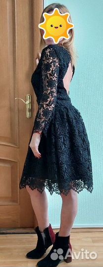 Гипюровое платье с вырезом сзади mademoiselle R