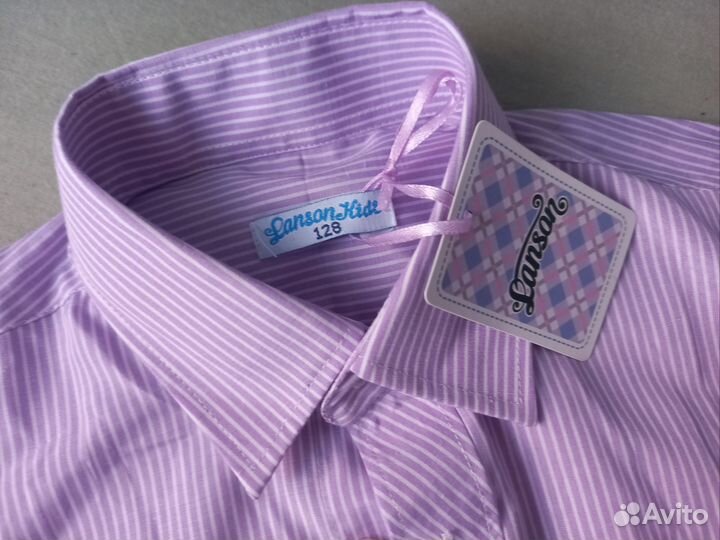 Рубашка для мальчика 128 новая с галстуком