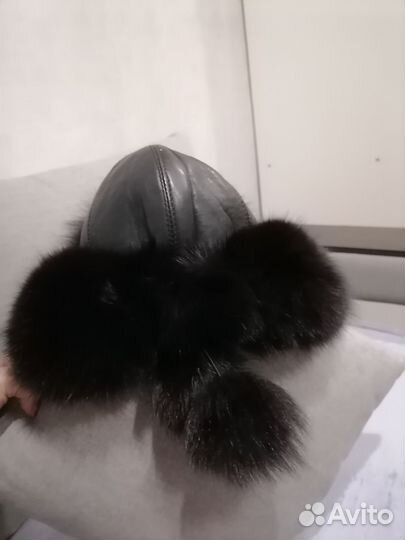 Шапка ушанка женская натуральный мех
