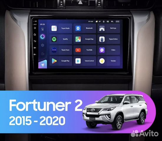 Штатная магнитола Toyota Fortuner 2 2015-2020 1-16