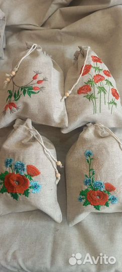 Льняные мешочки