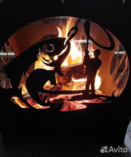 Кастровая чаша с решёткой гриль