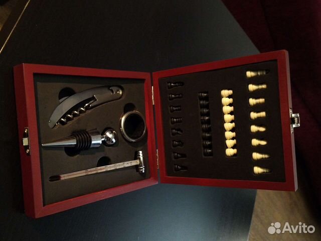 Винный набор - подарочный с шахматами