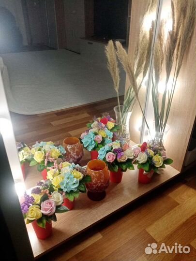 Цветы букеты из мыла