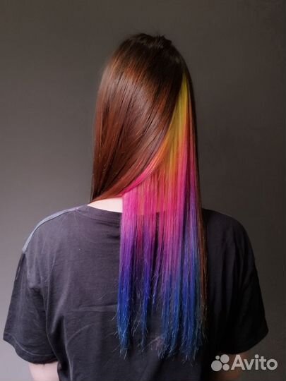 Цветное окрашивание волос