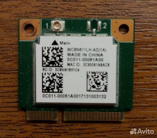 WiFi карта Realtek RTL8723BE для ноутбука