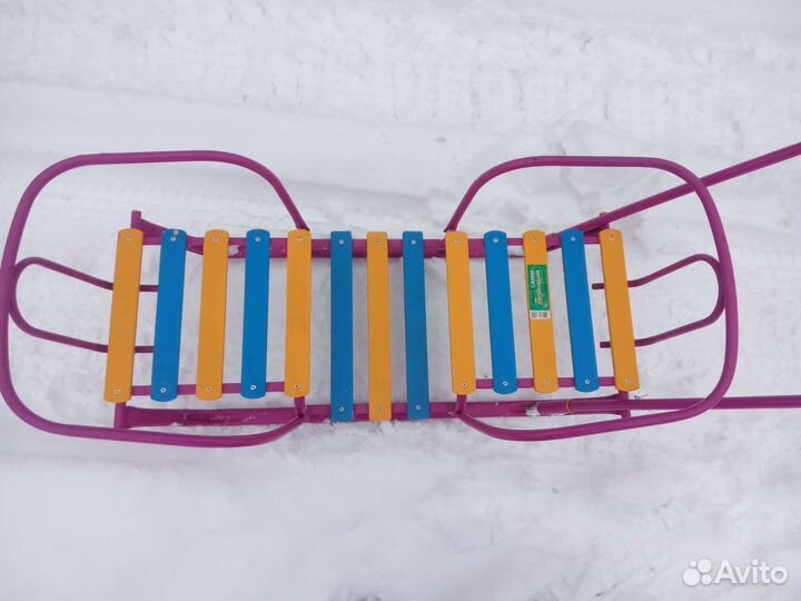 Санки двухместные двойняшки