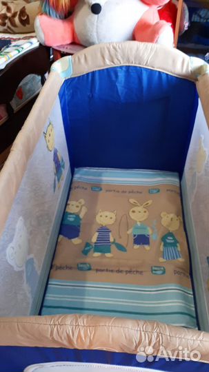 Детская кровать манеж с матрасом