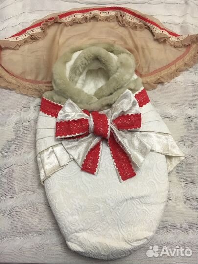 Зимний конверт для новорождённого