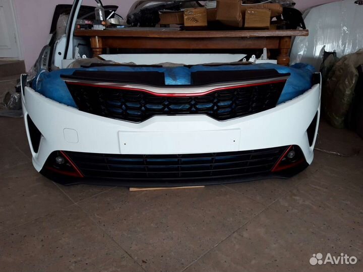 Бампер киа рио 4 рестайлинг 2020-2021 год оригинал