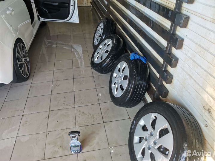 Комплект колёс r15 (лето+зима)rio, solaris