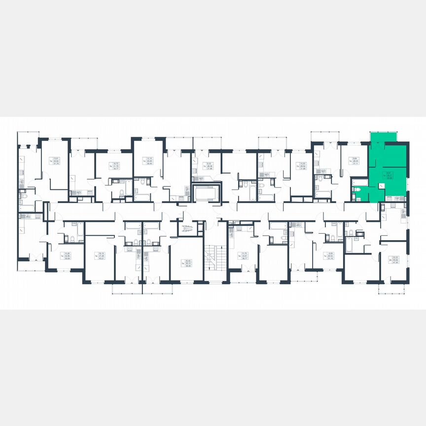 1-к. квартира, 29 м², 8/8 эт.
