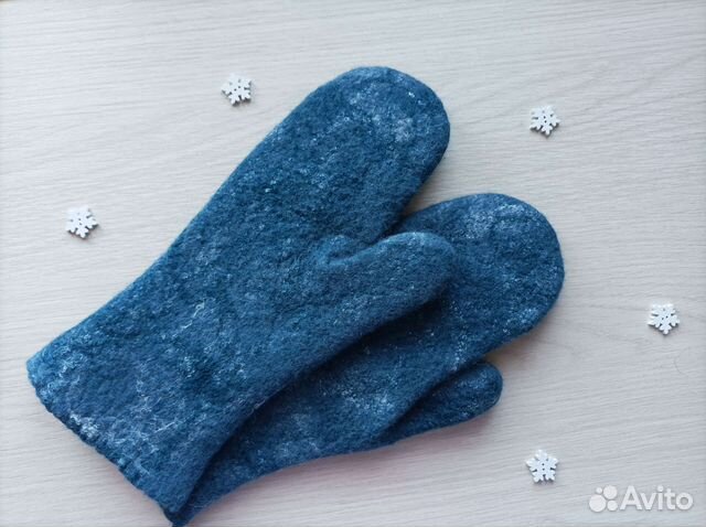 Варежки валяные женские