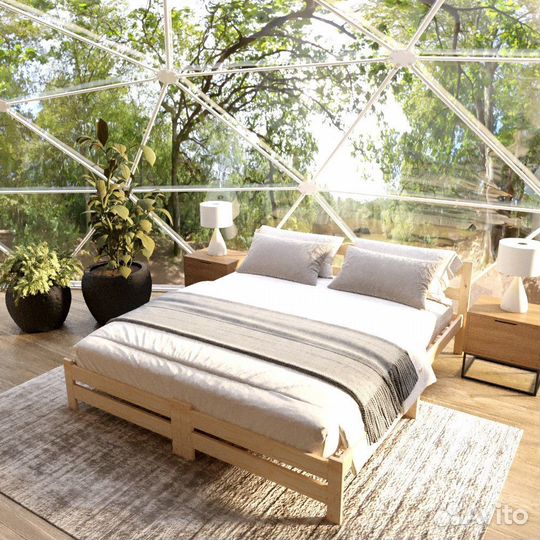 Двухъярусная кровать из массива дерева