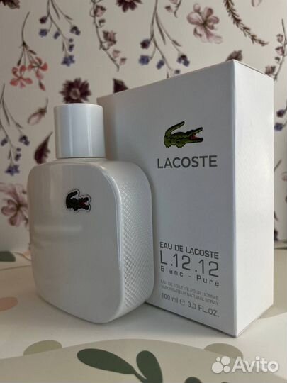 Lacoste L.12.12 Blanc – Pure 100мл (Euro качество)