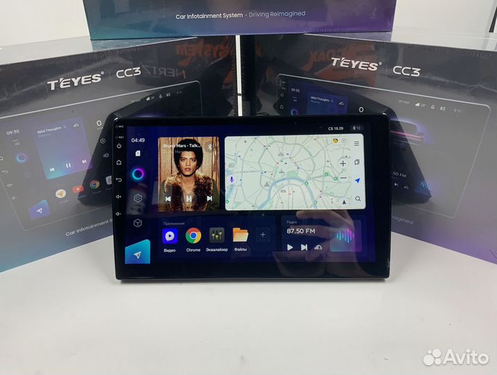 Магнитола на андройде Teyes CC3 3/32 для Volkswage