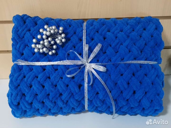 Плед детский вязаный ручная работа