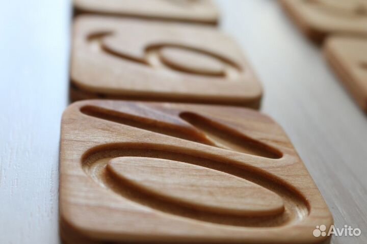 Цифры тактильные. Монтессори материал