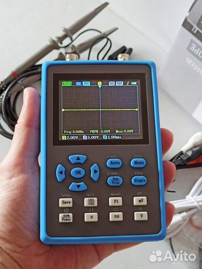 Портативный 2-х канальный цифровой осциллограф