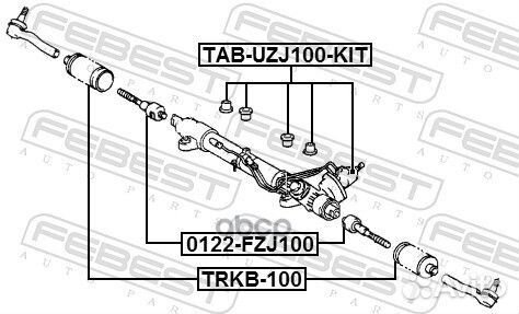 Пыльник рейки рулевой Toyota Land Cruiser