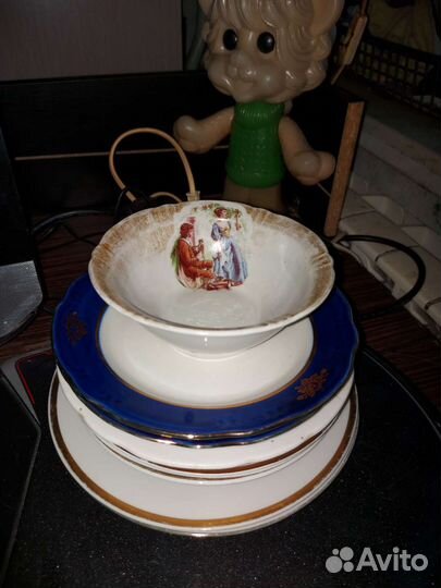 Розеточка, тарелки СССР фарфор