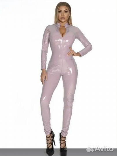 Комбинезон нежно розовый винилолатекс 44-50 новые