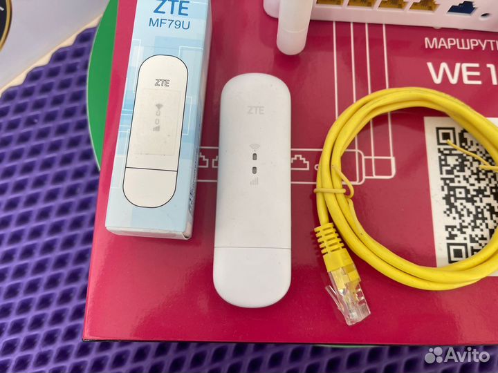 Комплект 3g 4g wi-fi Zte mf79u+Роутер Zbt we-1626