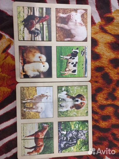 Деревянные пазлы для малышей