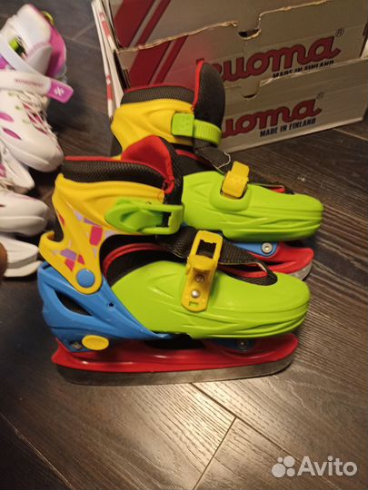 Коньки детские раздвижные 34 37