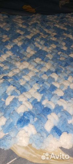 Плед детский вязаный ручная работа