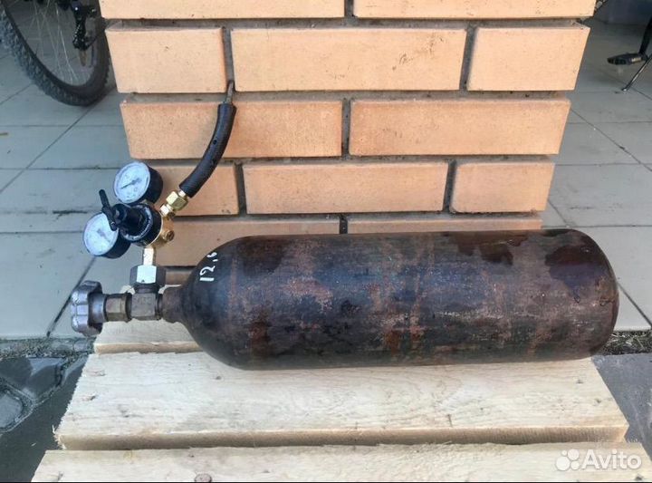 Баллон для углекислотного газа с редуктором