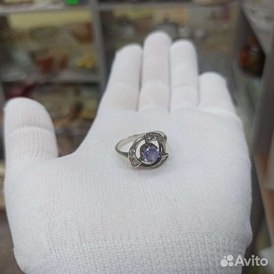 Серебряное Кольцо Серебро Проба 925 Клеймо Ретро