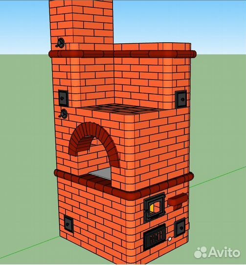 3D Проектирование печей, каминов, барбекю