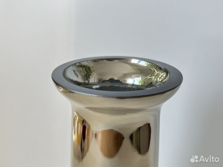 Ваза для цветов цветное стекло золочение СССР