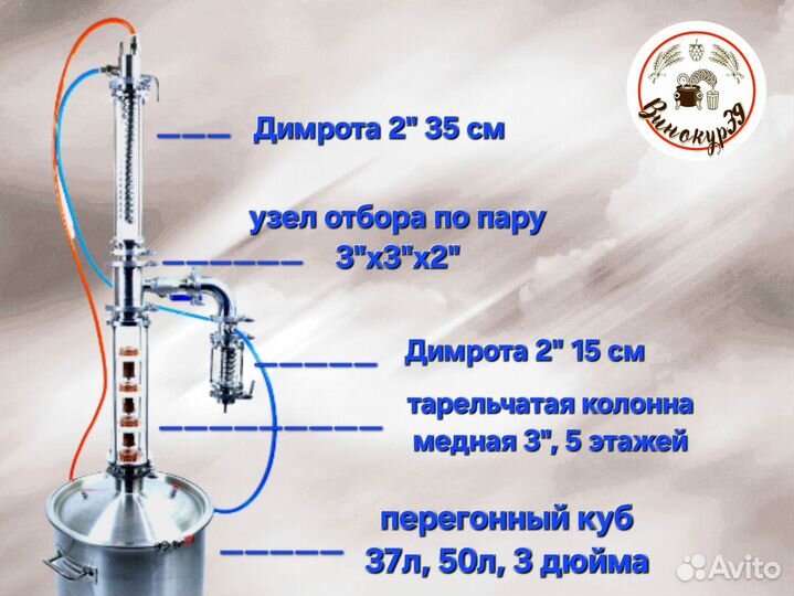 Самогонный аппарат Винокур Люкс 3Д
